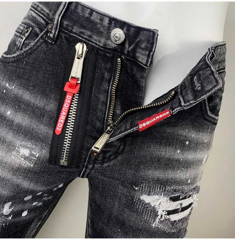 Dsquared2 spodnie jeansowe black kolor Made In Italy