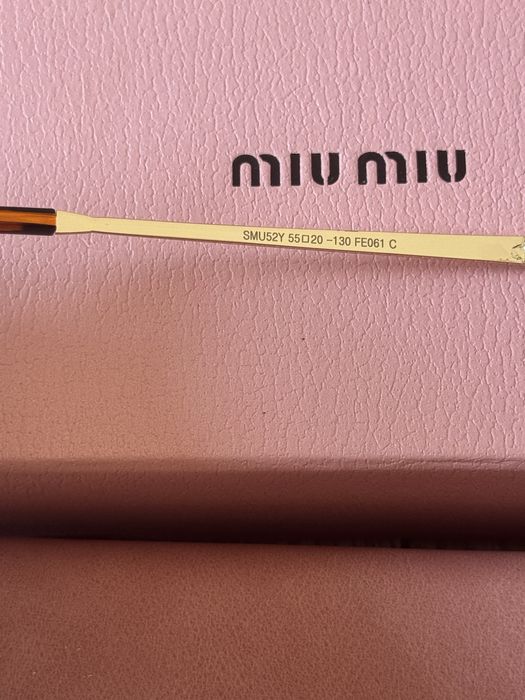 Okulary brazowe Miu miu