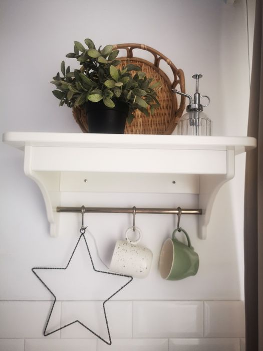 Półka ścienna wisząca kuchenna tornviken ikea 50cm kremowa