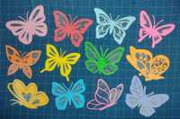 12 motyli a4 dekoracje wiosenne do przedszkola szkoły
