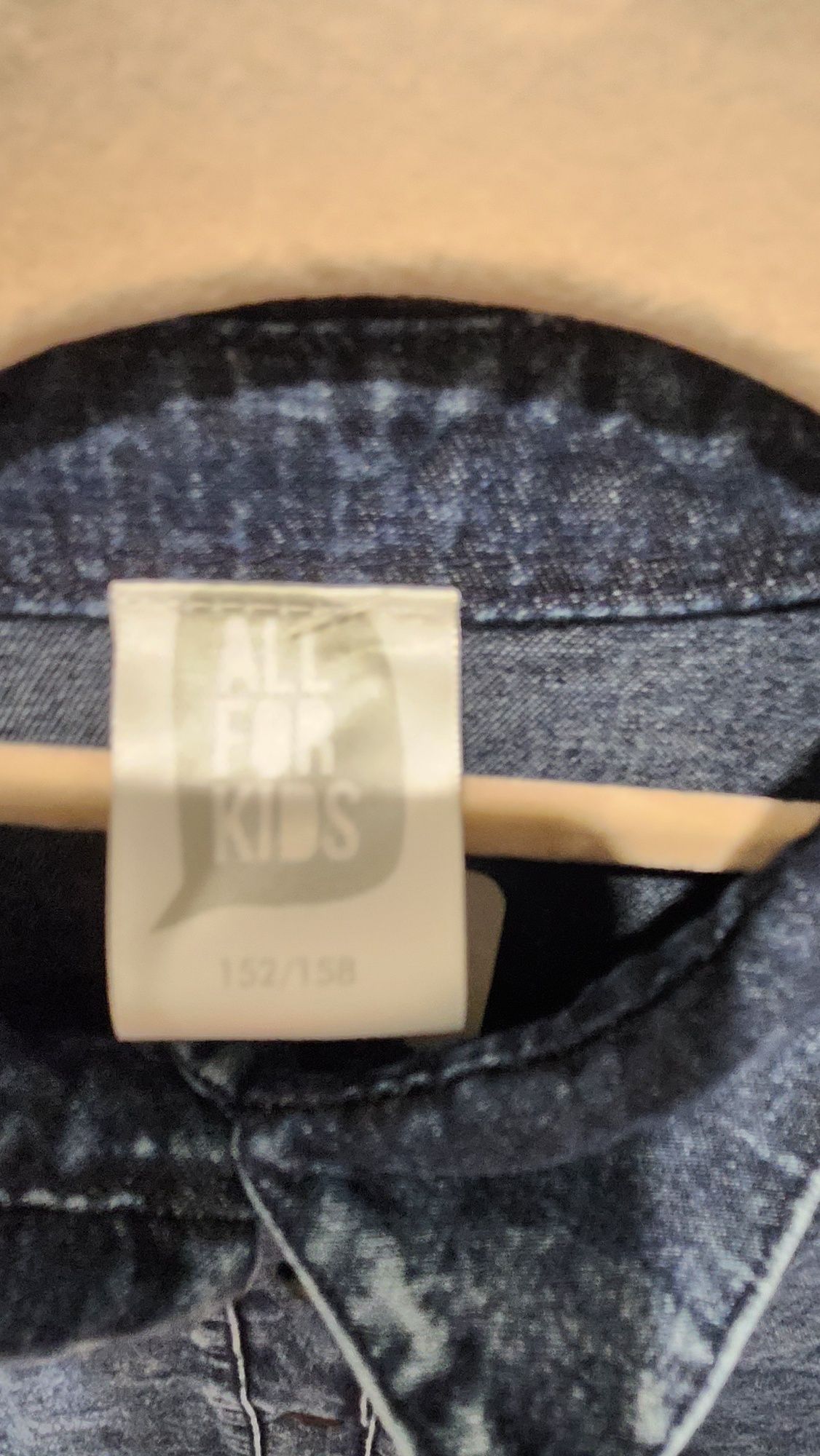 Super koszula a'la jeansowa dekatyzowana falbanki All for Kids