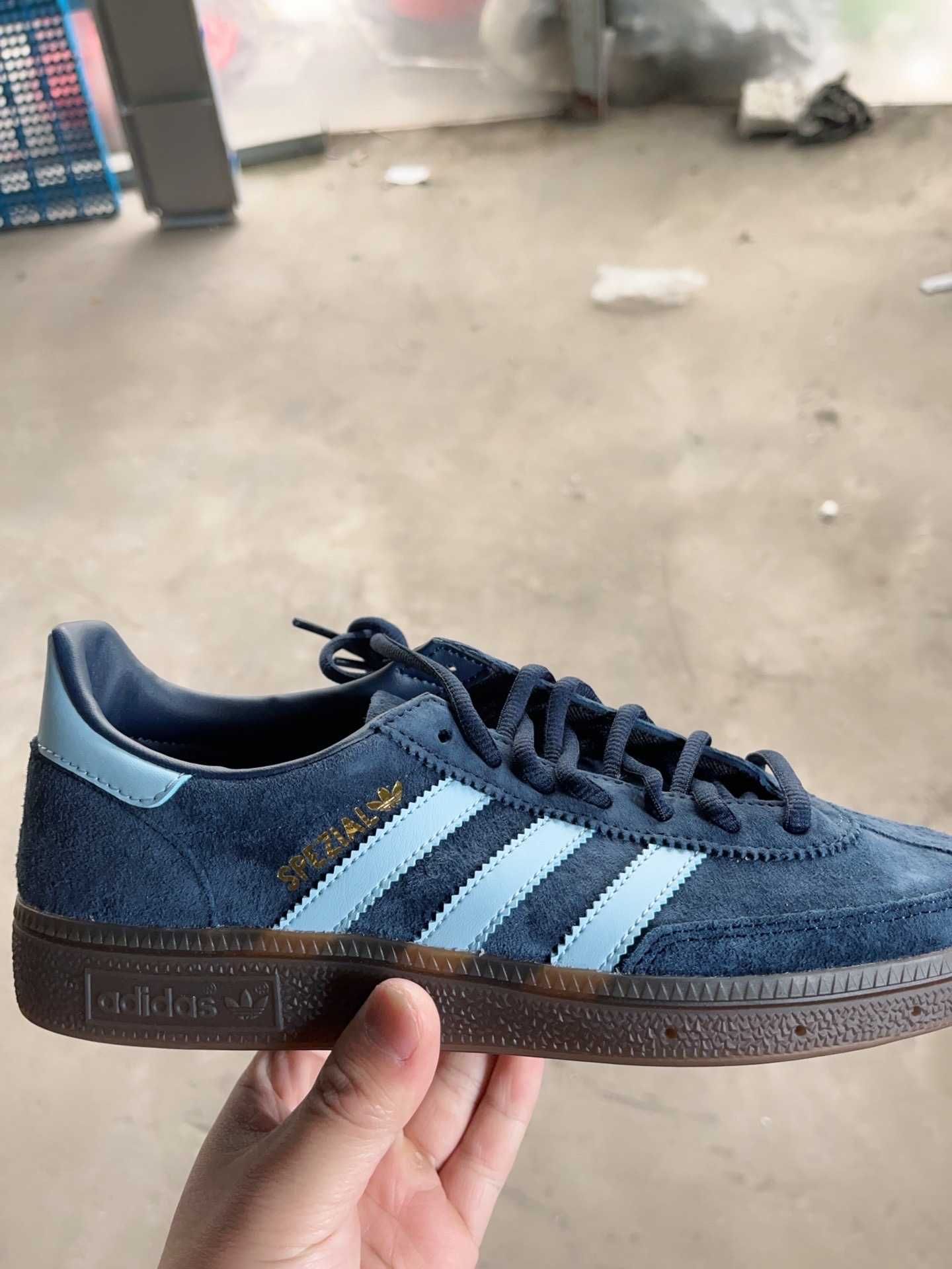 Adidas Handball Spezial Navy moda Oddychający Nowe buty unisex.40.5