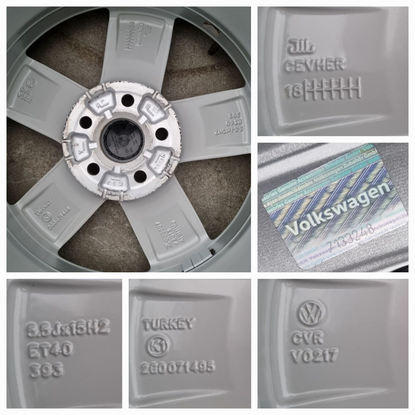 Koła Zimowe Alu 15" VW Polo VI 2g 2g0 5x100 SuperStan Oryginalne