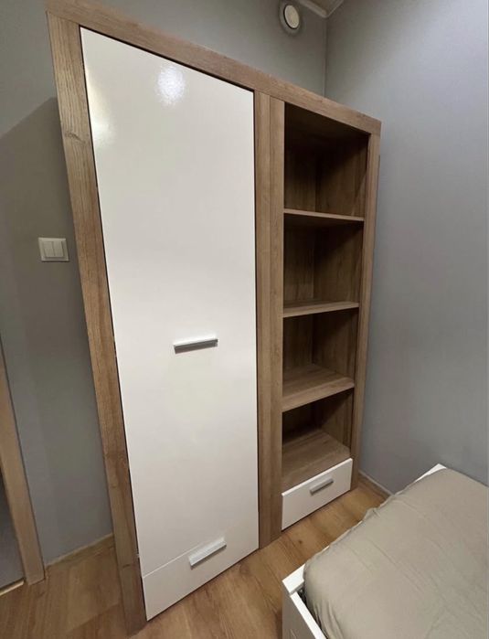 Regał Balder Black Red White Dwie Szafy