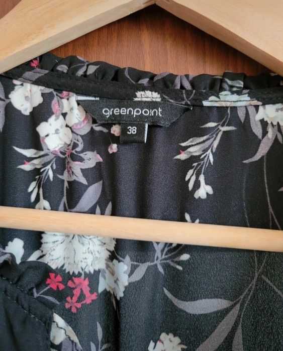 Sukienka midi na jesień w kwiaty