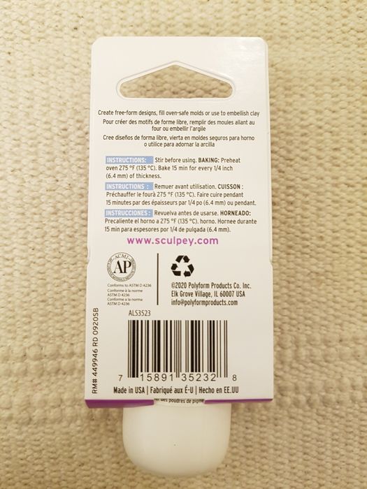 Sculpey liquido branco novo