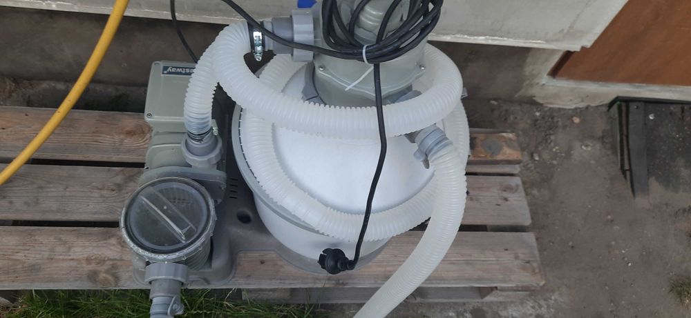 basen bestway 457x122 stelażowy plus pompa piaskowa