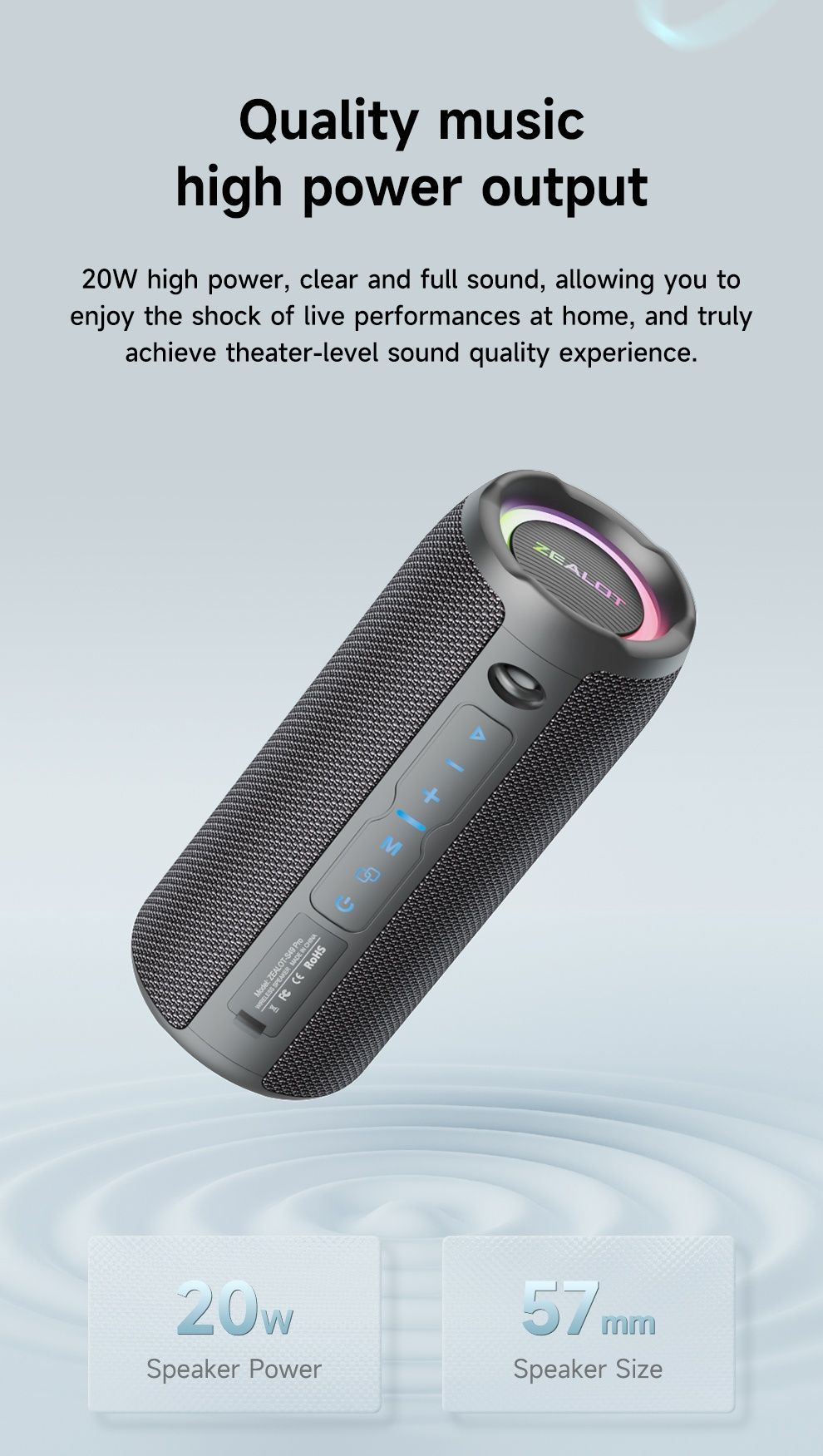 Nowy przenośny głośnik z bluetooth V5.2