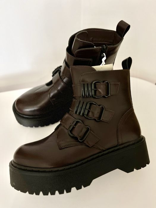 Черевики жіночі шкірняні , демісезон 40 розмір