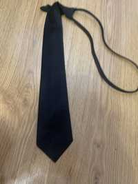 Краватка, галстук на застібці чорна