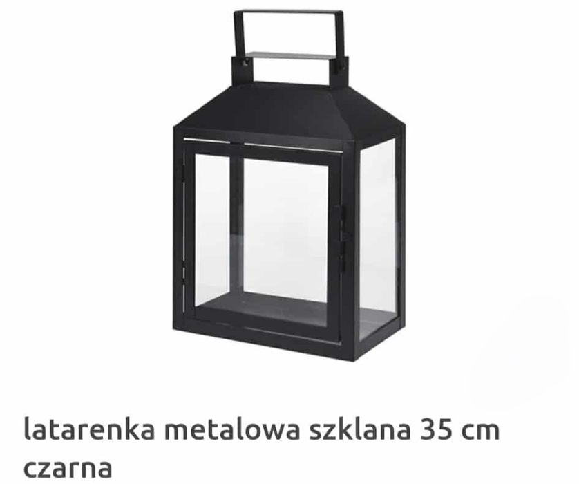 Piękny lampion metalowy