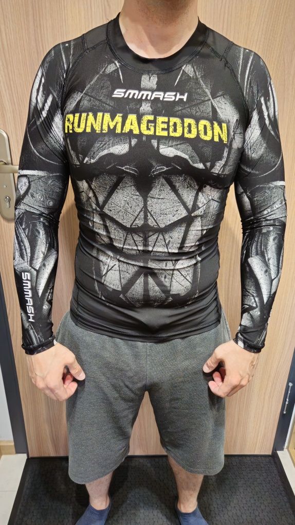 Nowa Koszulka Longsleeve Smmash Runmageddon M kompresyjna Gratis buff