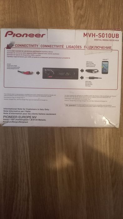 Radio pioneer com USB para carros