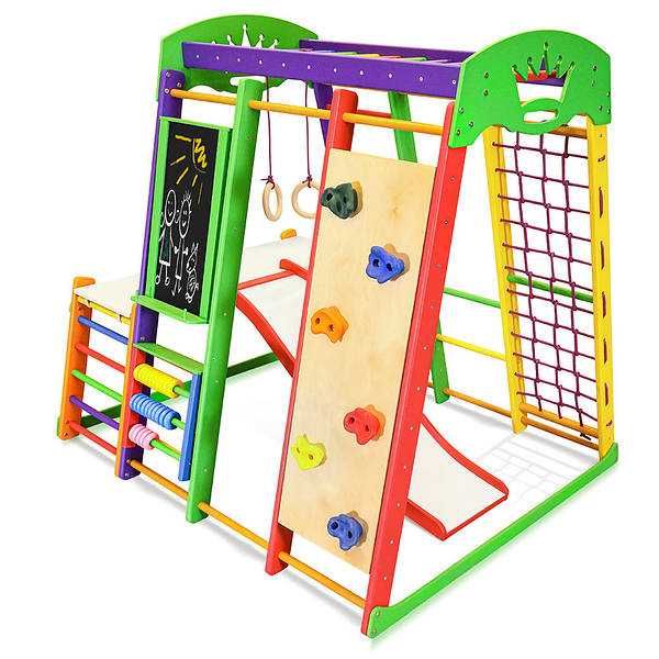 Детский спортивный комплекс для дома SportBaby Акварелька Plus 1-4