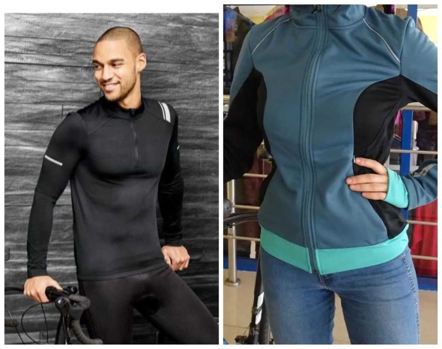 Вело джерсі кофта на флісі Crivit, Німеччина утеплена