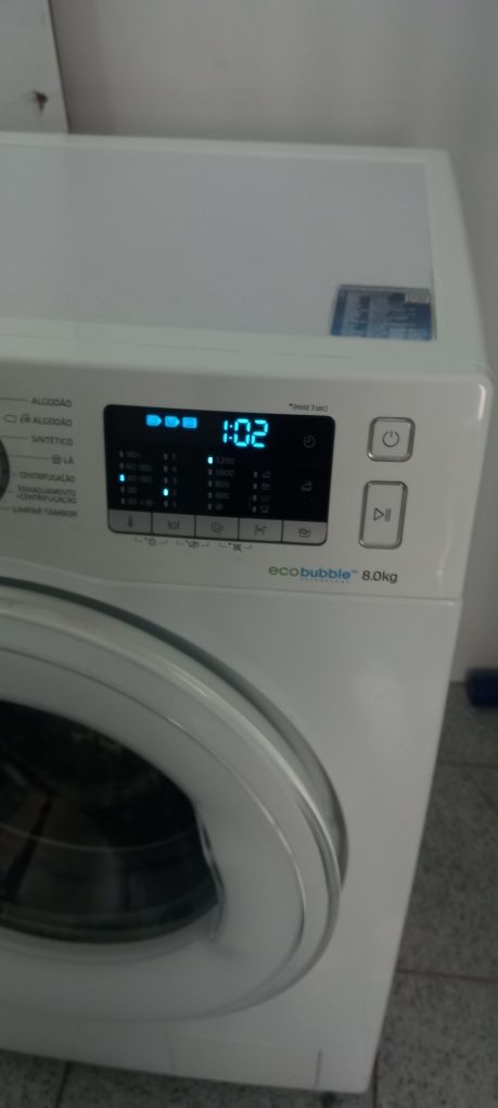 Máquina lavar roupa Samsung eco bubble 8kg, com entrega