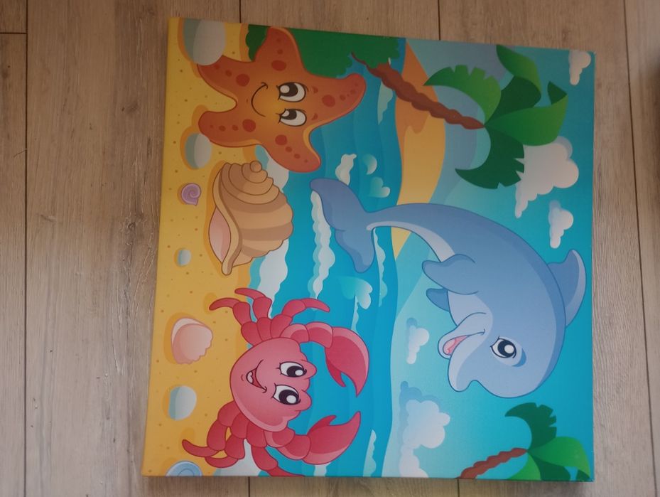 Zestaw 2 obrazów 40x40 cm pokój dziecięcy