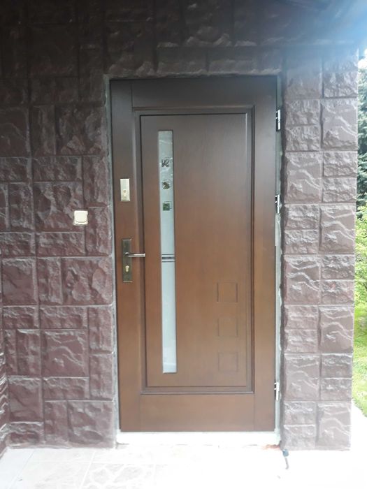 Drzwi zewnętrzne drewniane 78mm od ręki Góra kalwaria Czyste powietrze