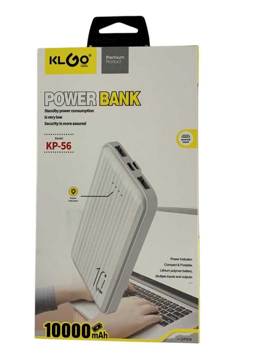 Зарядний пристрій Power Bank KlGo 10000мАh