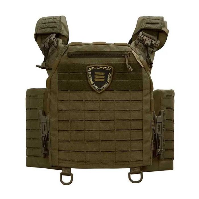 Плитоноска SPECPROM WARMOR Gen.5 V2 + 3 підсумки під магазини Олива