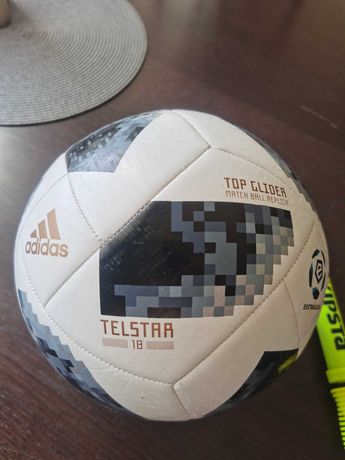 Piłka nożna Adidas Telstar 18 rozmiar 5 +akcesoria