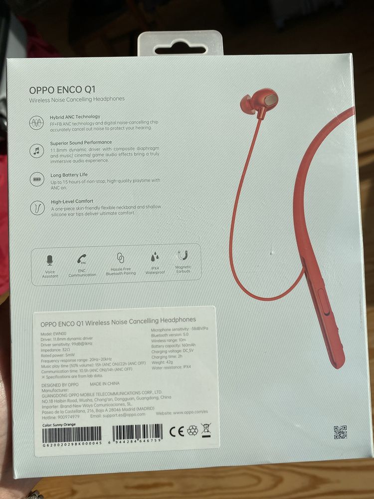 Auricular Oppo enco q1 Wireless- selado