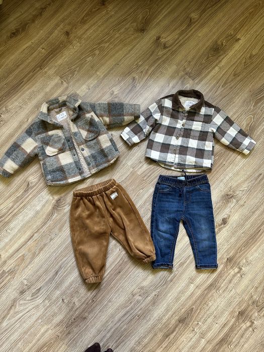 Тепла сорочка Zara 12-18 міс/ джинси