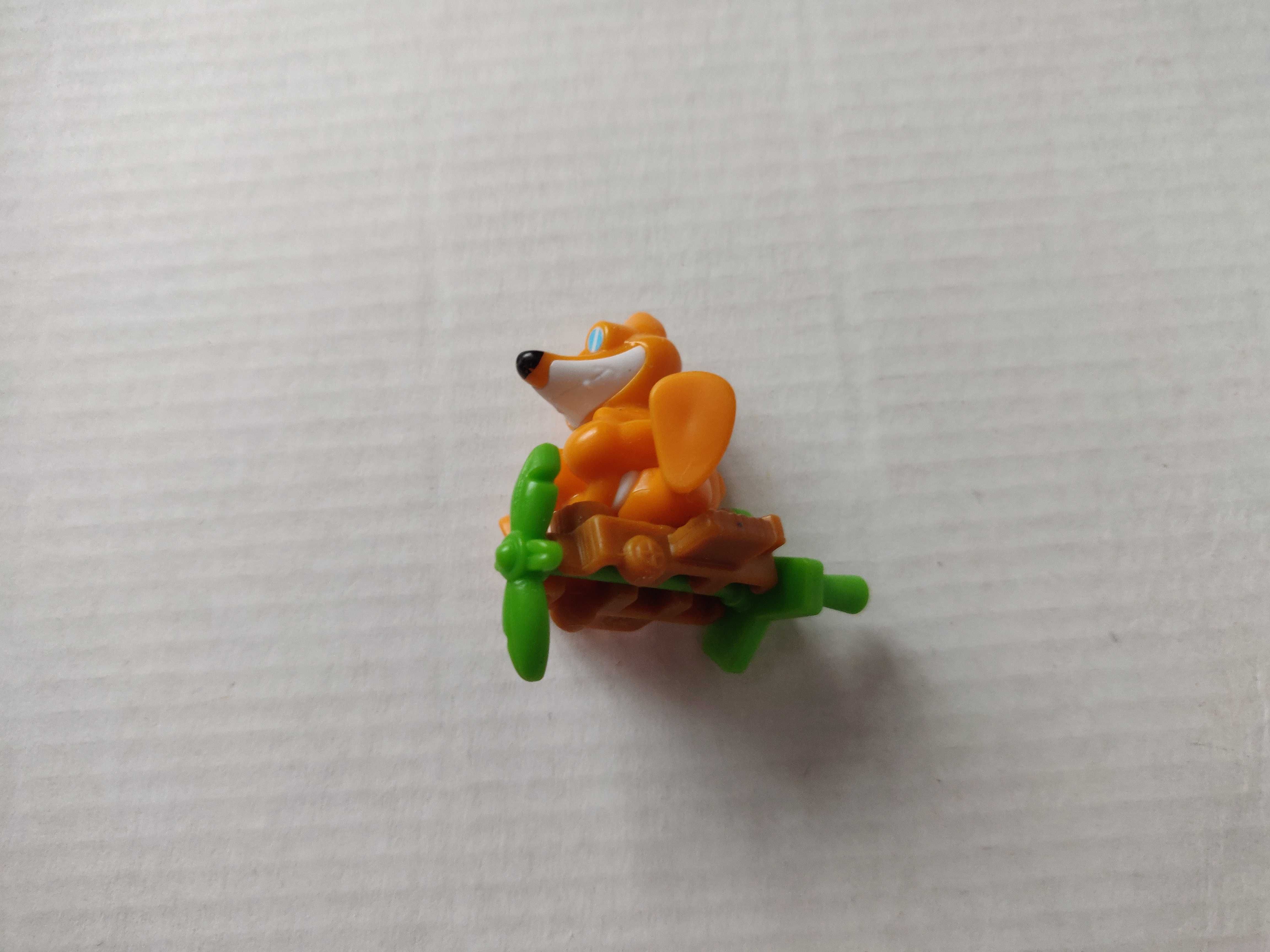 Kinder surprise животные Applaydu Лис на летательном аппарате.