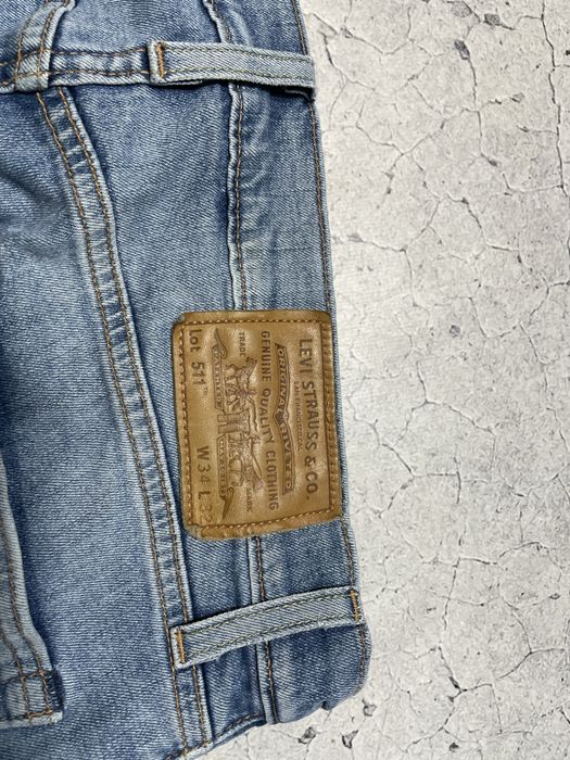 Мужские Джинсы Levis Strauss 511 34x32 Оригинал Светлые
