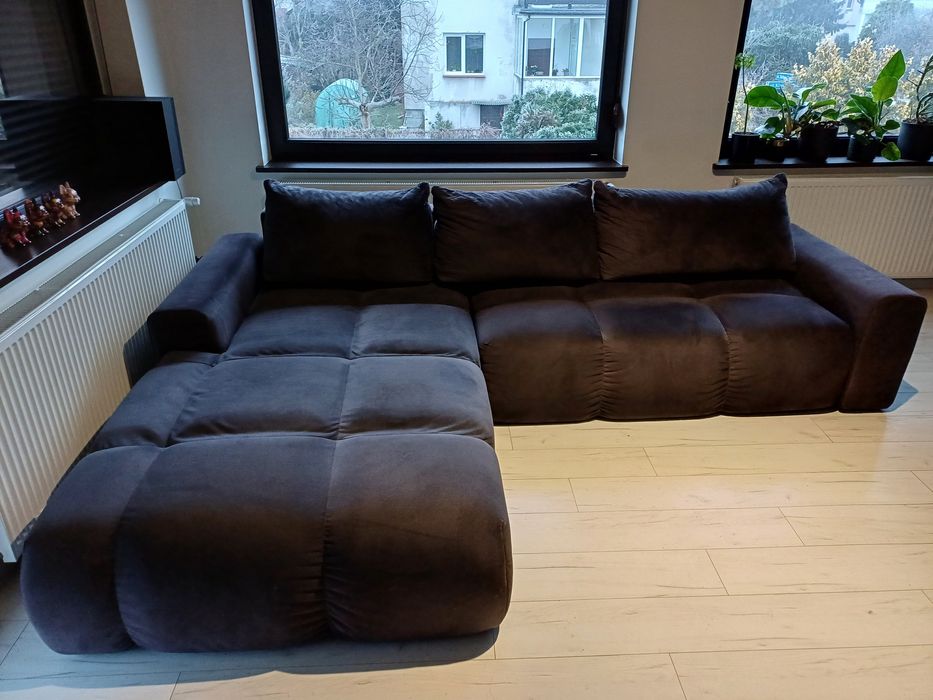 Wygodny narożnik z funkcją spania w rewelacyjnej cenie