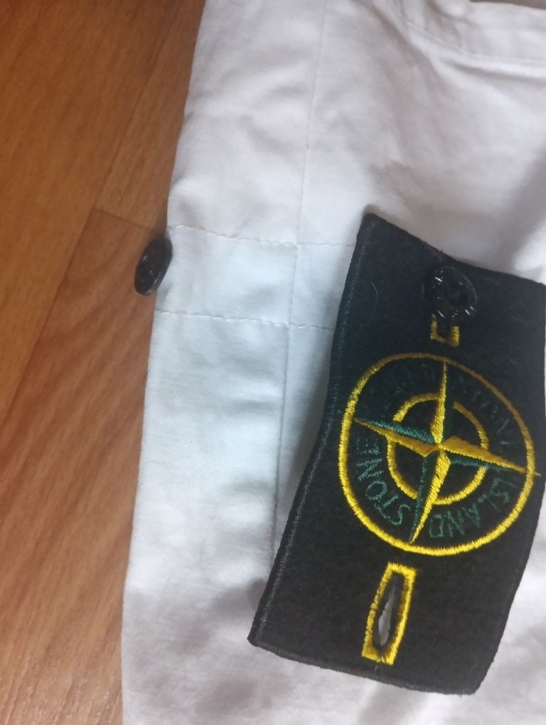 Шорти Stone Island white | шорты стон айленд білий