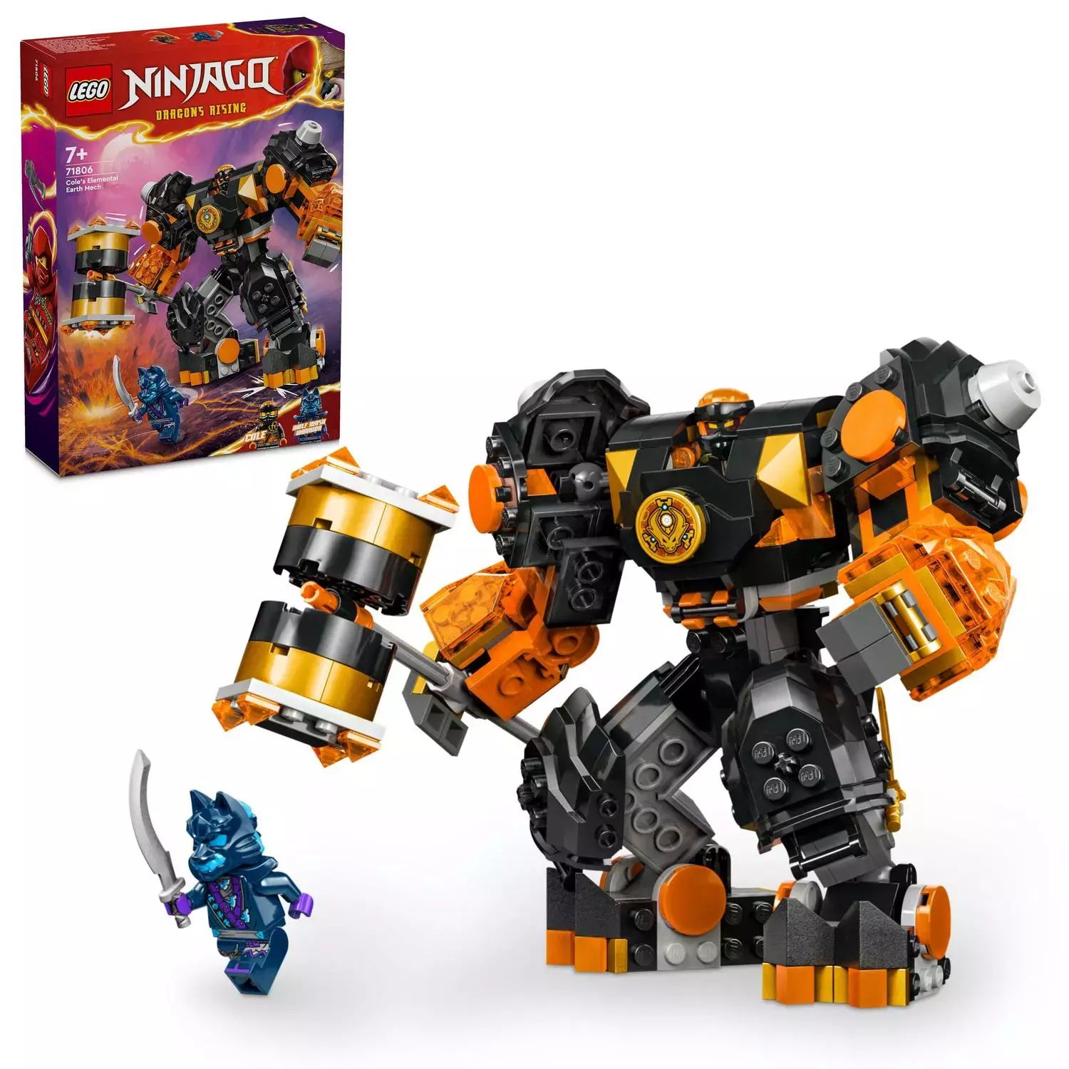 LEGO NINJAGO Mech żywiołu ziemi Cole’a 71806