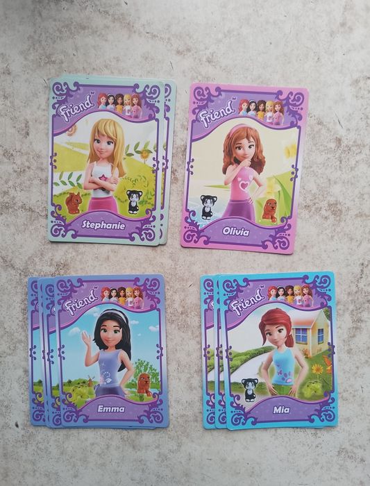 Картки лего френдс