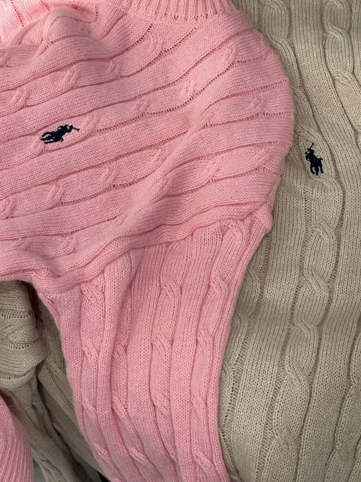 Светр жіночий, светр Ralph Lauren, рожевий светр, бежевеий светр