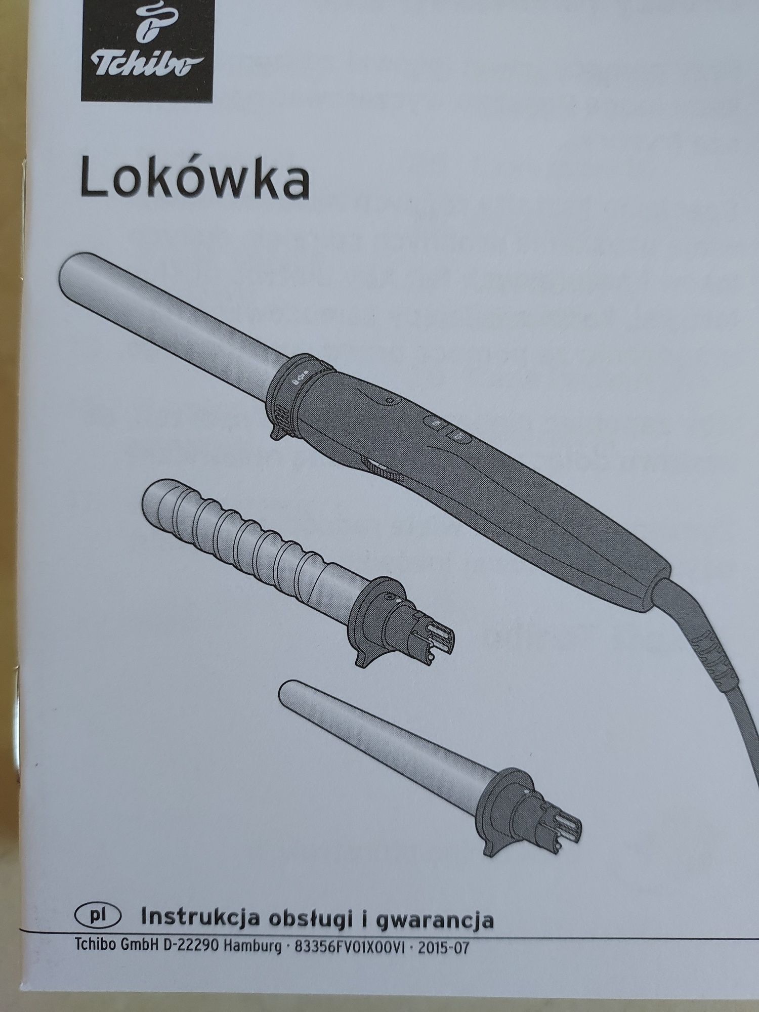 NOWA lokówka Tchibo zestaw rękawiczka 3 końcówki pokrowiec