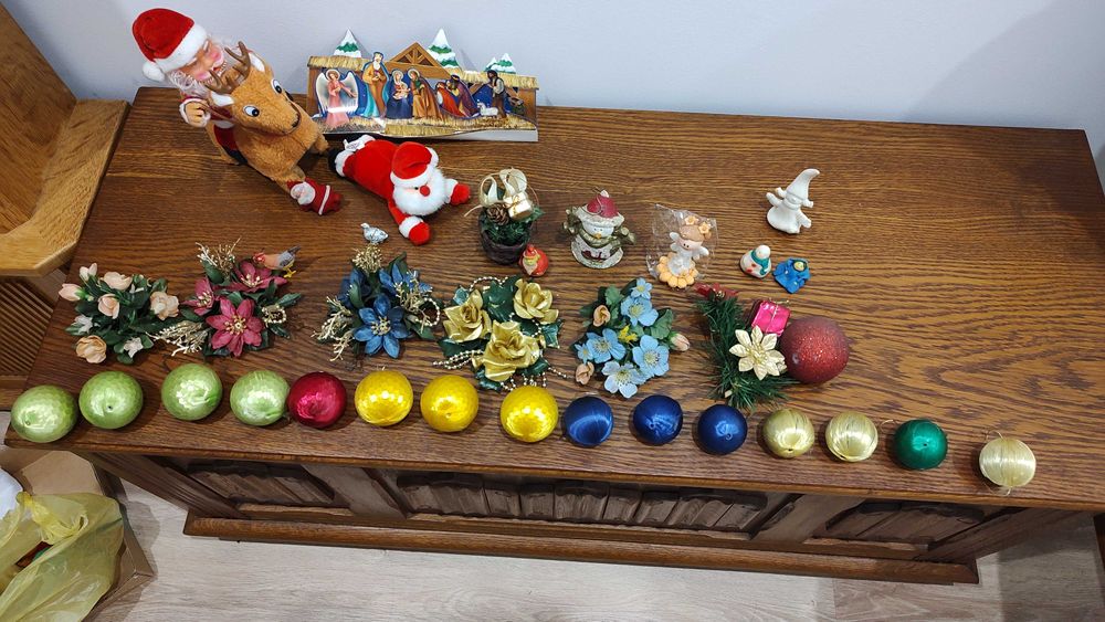 Starodawne Bombki choinkowe ozdoby świąteczne bożonarodzeniowe PRL