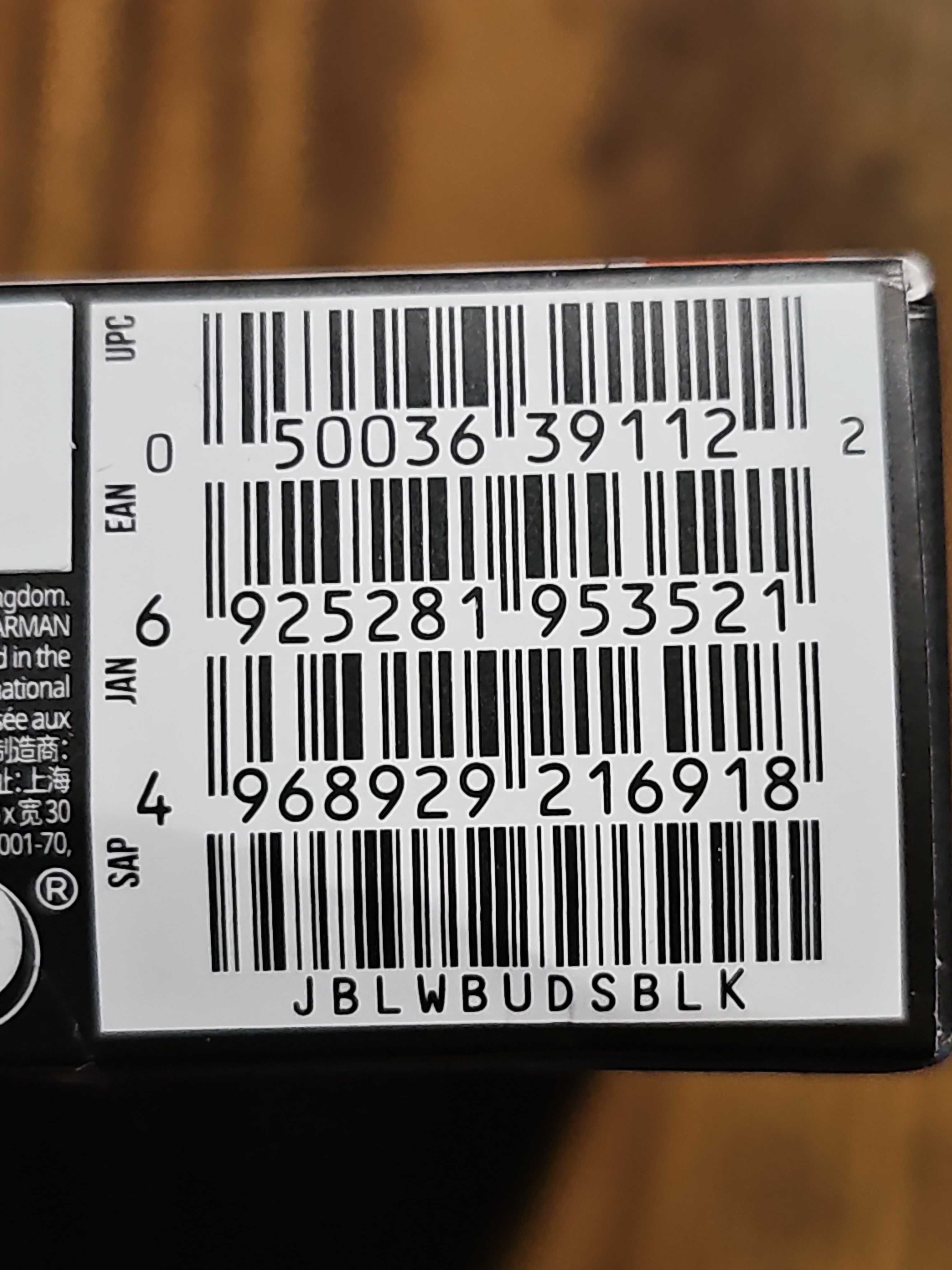 Jbl Wave Bus JBLWBUDSBLK Słuchawki Bezprzewodowe, Czarny, 32 h