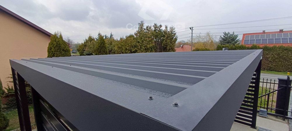 CarPort PREMIUM - wiata samochodowa 5x5  dodatkowa zabudowa  CP114