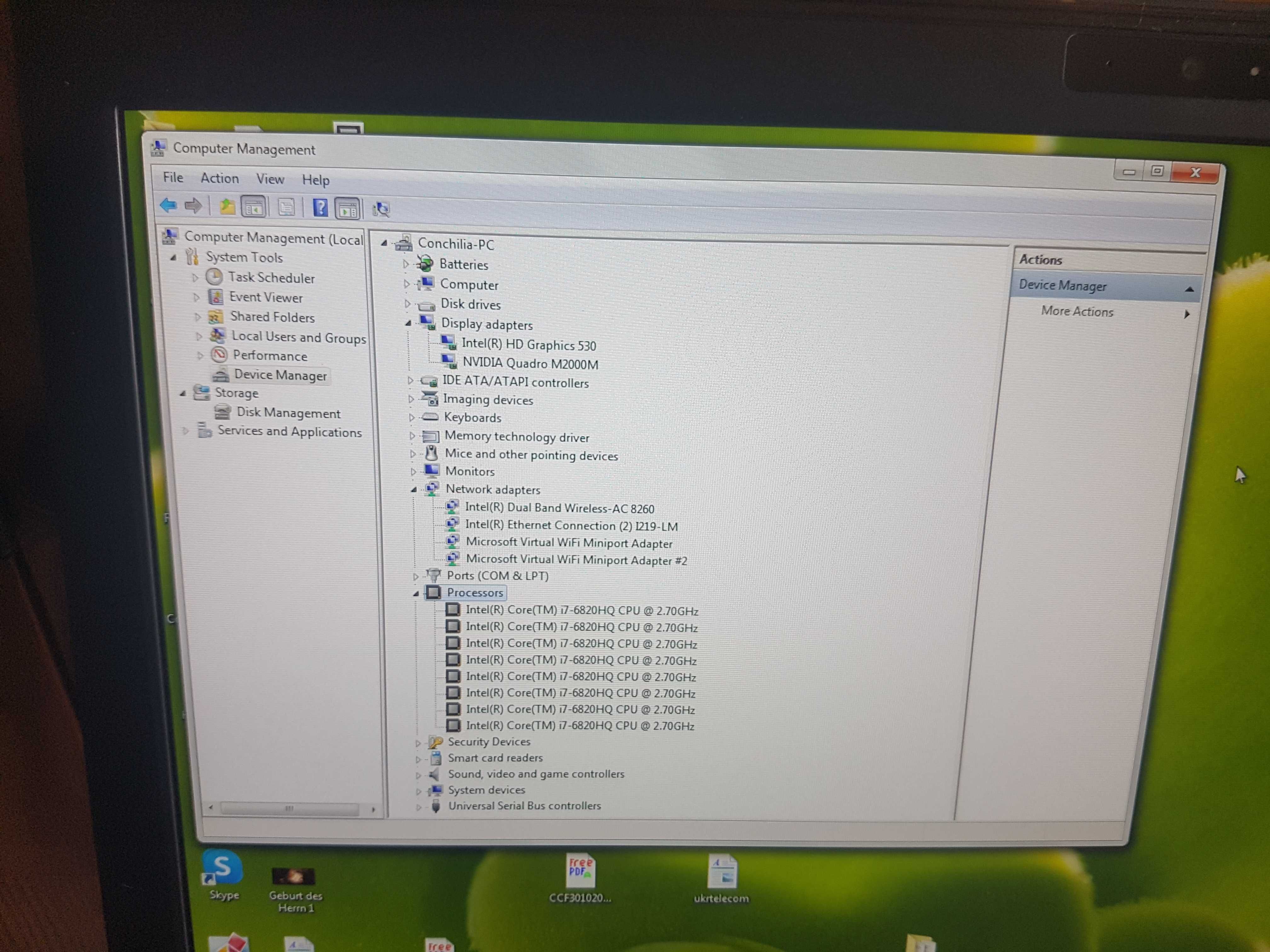 Fujitsu Celsius H760 Intel i7 nVidia Quadro 4GB M2000M