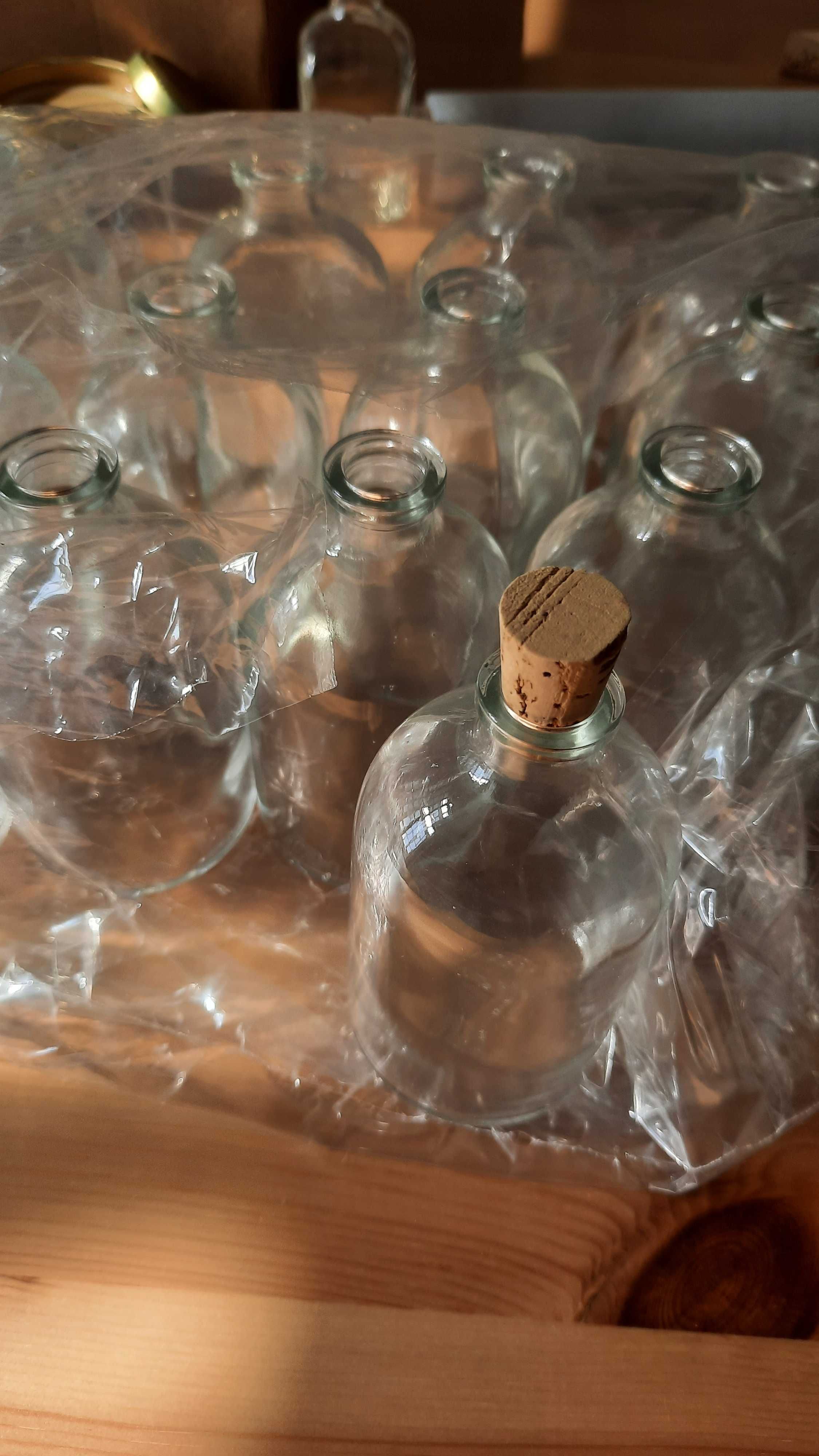 13 Frascos de Vidro 100ml com Rolha de Cortiça