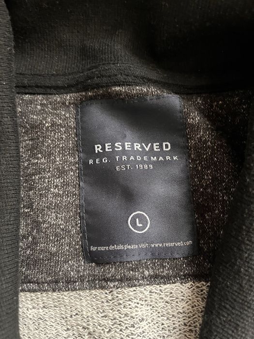 Sweter kardigan męski na guziki Reserved jak nowy r. L czarny melanż