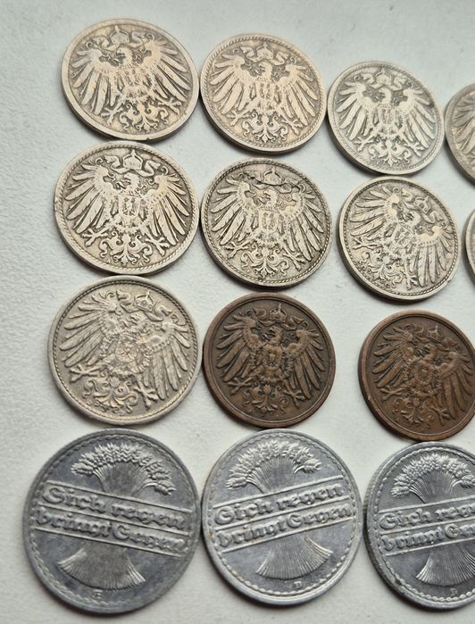Пфенінги Веймар Рейх 1891 - 1935 рр. Без повторів 20 монет