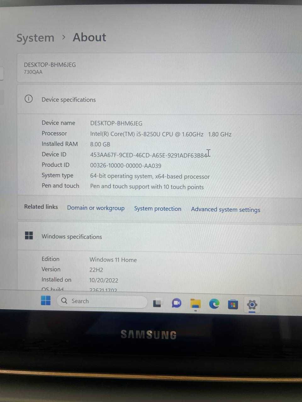 Samsung Notebook 7 Spin 13.3" IPS i5-8250U 8GB 512GB SSD NP730QAA