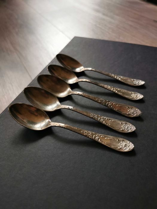 Posrebrzane łyżeczki rosyjskie