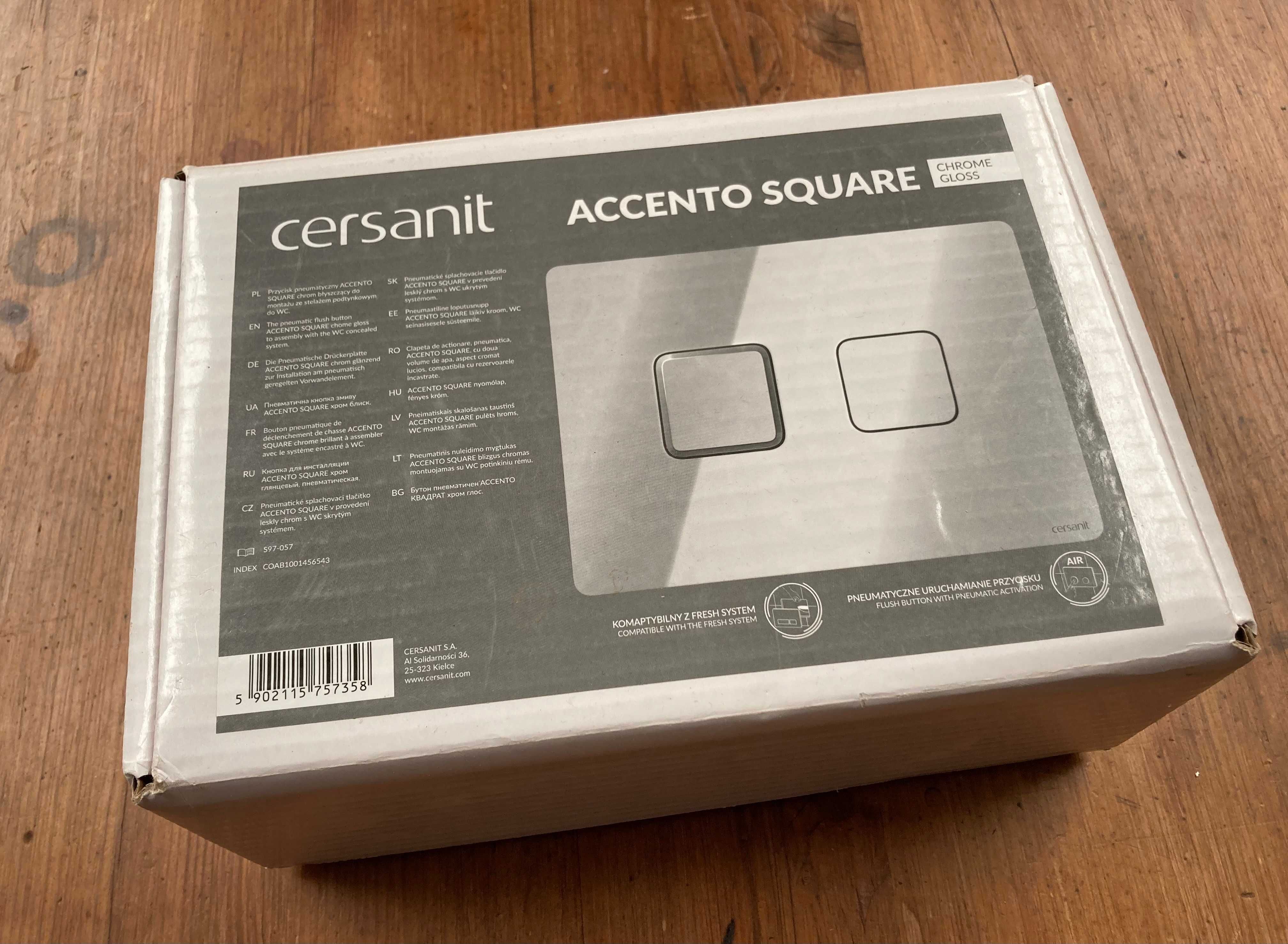 Przycisk spłuczki pneumatyczny Cersanit Accento Square
