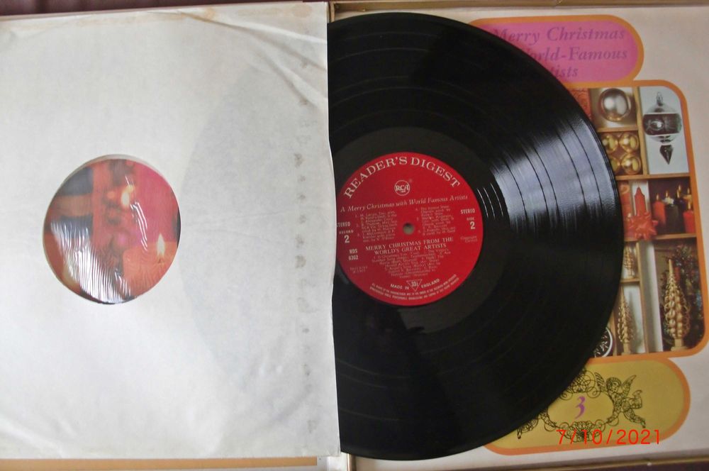 4 LP´s da Reader´s Digest  A Merry Christmas With World Famous Artists