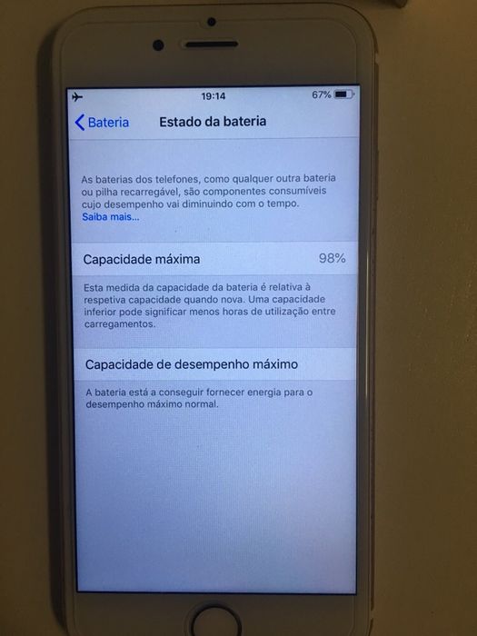 iPhone 6s gold 128gb TouchID não funcional