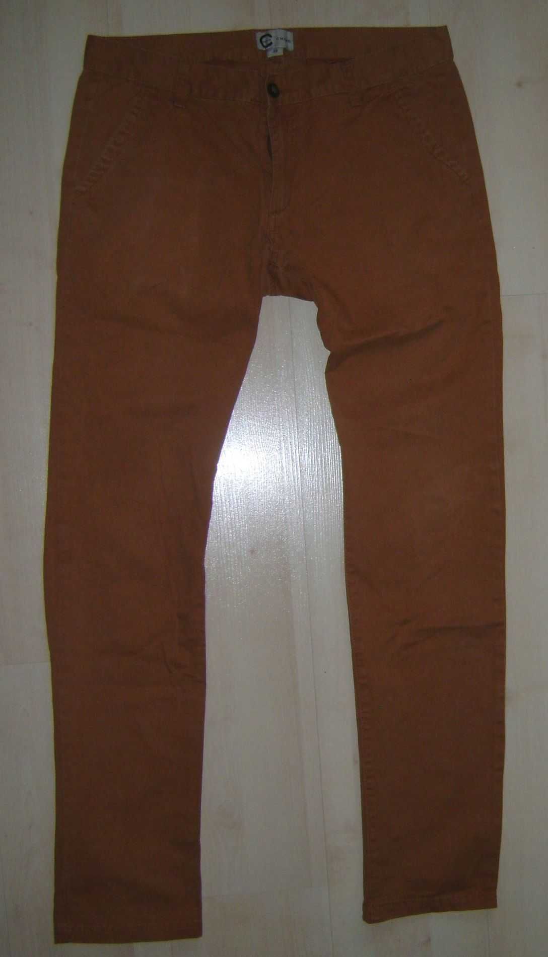 spodnie jeans męskie chino h&m roz XL W33