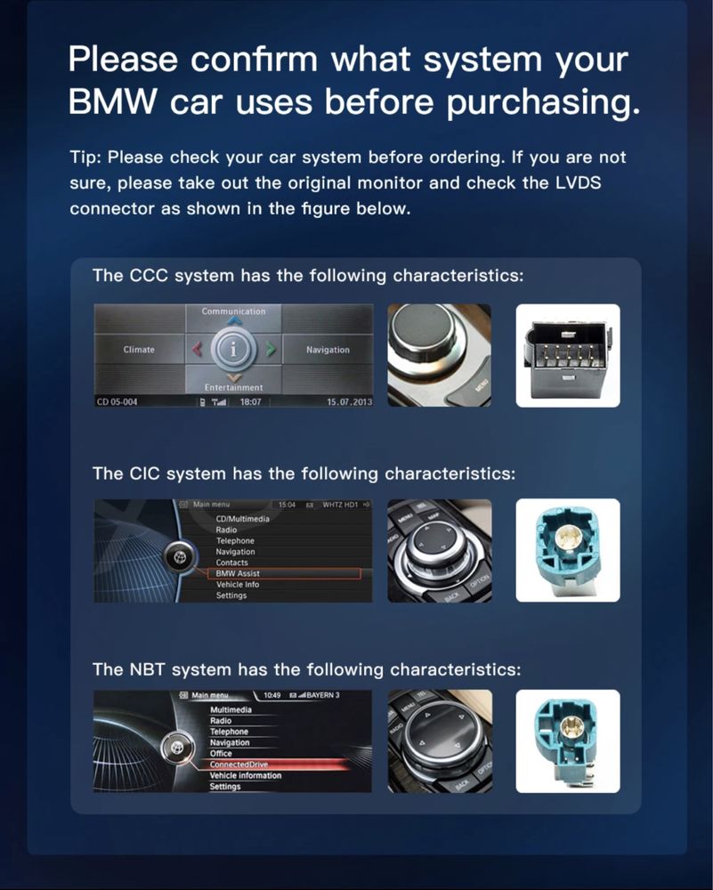 Multimédia digital BMW e MERCEDES, sistema Android ou linux
