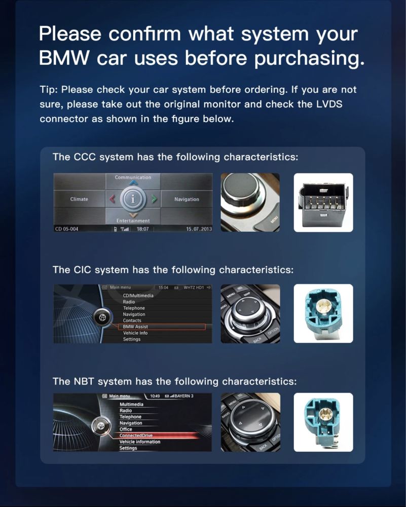 Multimédia  BMW e Mercedes, sistema Android